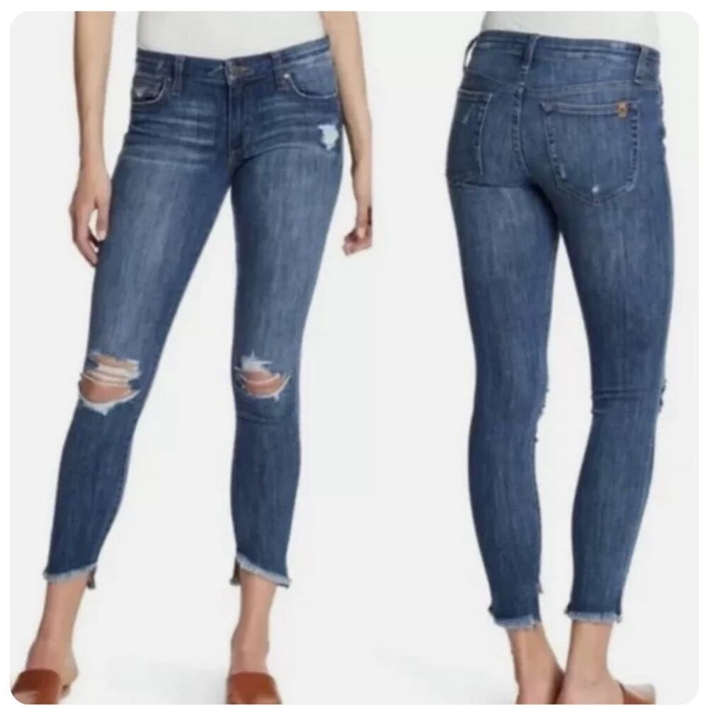 JOE’S JEANS Distressed Skinny Tabitha Mid Rise Denim Jeans Women’s